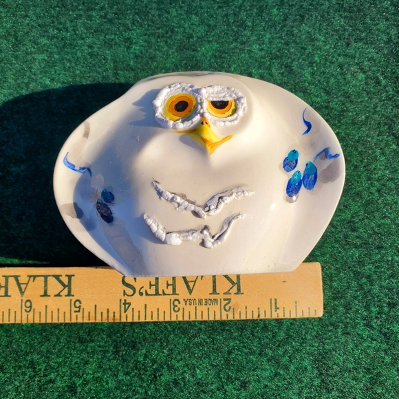 Vintage Rare Barbara Baatz Decorative Ceramic Owl Art Figure Signed By Artist - Picture 7 of 11